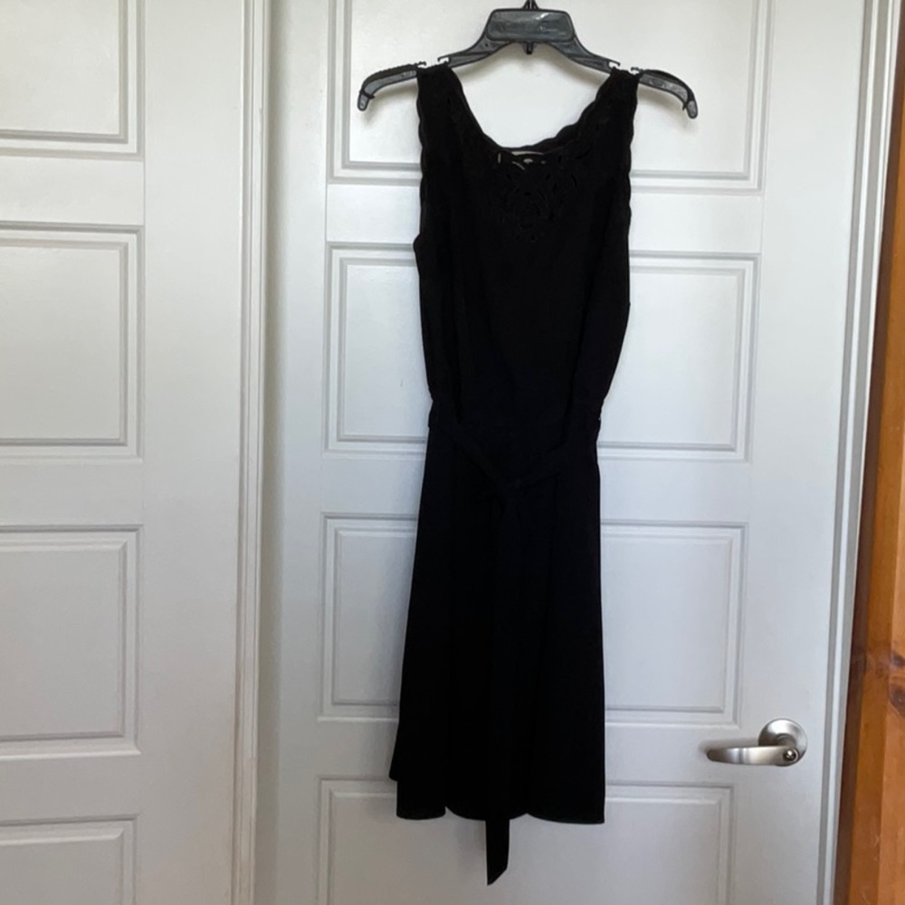 LOFT Black Midi Dress